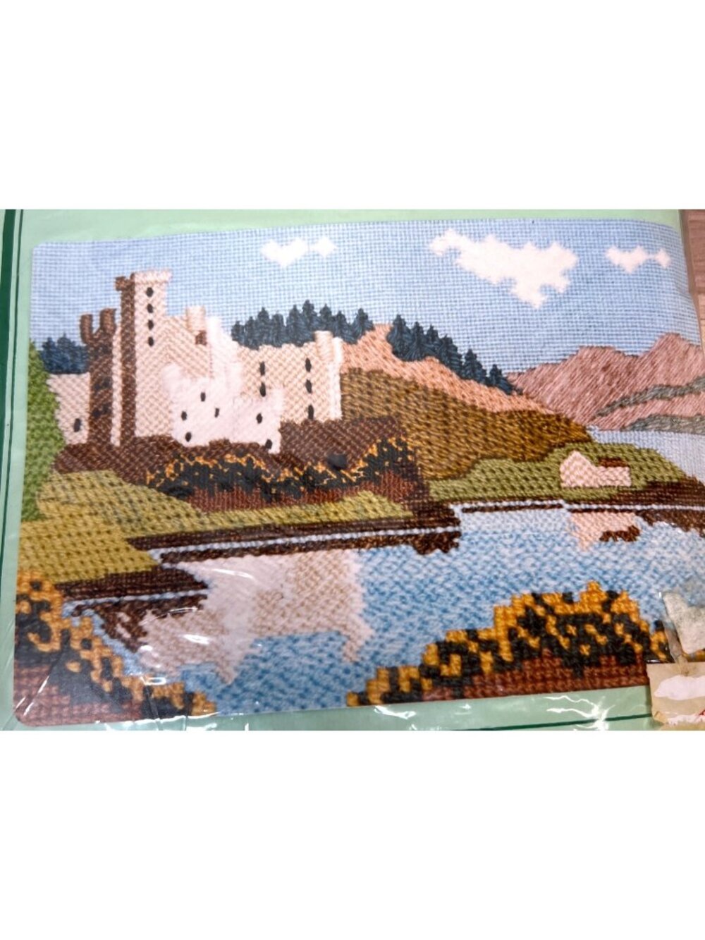 Bumbles Castle Landscape Tapestry Kit With Yarn & Canvas